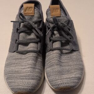 New Balance Charcoal Knit Lace-Up Sneakers